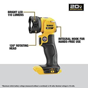 DEWALT 20V MAX XR Power Tools Combo Kit, Hammer Drill, Impact Driver, Reciprocating Saw, and Work Light, 4-TOOL (DCK449P2)