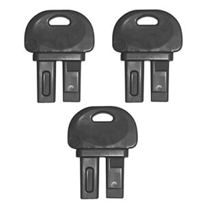 exterminators choice - replacement bait box keys - 3 pack - works with green and black exterminators choice bait boxes - bait boxes control mice and other pests