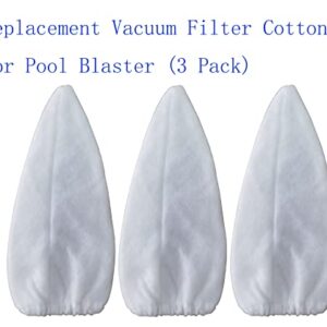 KLMHT Replacement Vacuum Filter Cotton for Pool Blaster (3 Pack)