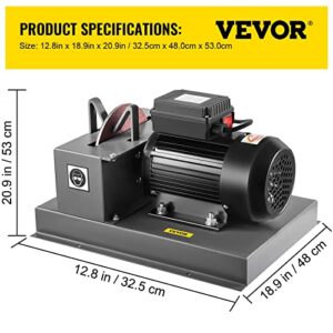 VEVOR Lawnmower Blade Grinder, 2/3 HP 1700 RPM Motor with 7'' Diameter Standard & Reverse Wheel, 30 & 40 Grinding Degree Steel Mower Sharper for Blades & Tool Grinding in Garden or Workshop