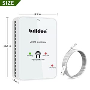 Briidea Portable Smell Control Generator Powered by USB, Lightweight and Rechargeable, Ideal for Outdoor Use