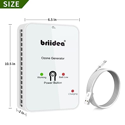 Briidea Portable Smell Control Generator Powered by USB, Lightweight and Rechargeable, Ideal for Outdoor Use