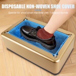 T-Buckle Shoe Cover Refills for Automatic Shoe Cover Dispenser Machine,Waterproof Shoe Cover Non Slip (50 Pcs)