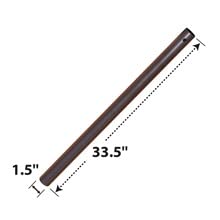 YardGrow Patio Umbrella Pole Replacement Umbrella Lower Pole Replacement, No Bullet Buckle (33.5''L x 1.5''Dia)