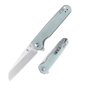 kizer lp edc pocket knife g10 handle 154cm steel folding knife, flipper outdoor tools v3610c2