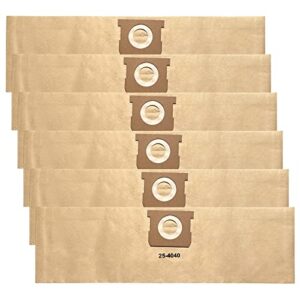 6 pack dxva25-4040 dust bag-4 gallon replacement for dewalt dxv04t 4 gallon wet/dry vacuum