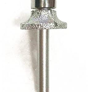 ILOVETOOL Brazed Diamond Radius Bits 1/4 Head Bullnose Profile Wheel 1/4 shank