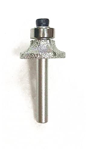 ILOVETOOL Brazed Diamond Radius Bits 1/4 Head Bullnose Profile Wheel 1/4 shank