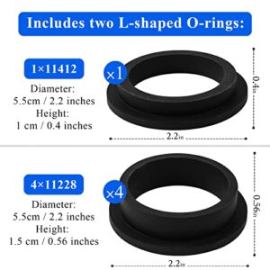 Shuisen Replacement Sand Filter Pump Parts Repair Set - Compatible with Intex for Intex Sand Filter Pumps,Air Release Valve and O-Rings - 1 Pack(12 Pieces)