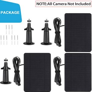 UYODM 3 Pack Solar Panel Charger Compatible with Blink Outdoor (3rd Gen) & Blink XT2/XT, Built-in Battery & 11.5Ft Outdoor Power Cable and Adjustable Wall Mount, IP66 Weatherproof (Black)