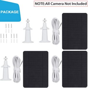 UYODM Solar Panel for Arlo Pro 3/Pro 4/Ultra/Ultra 2,Continuous Power Supply, IP66 Weatherproof (3PACK,White)