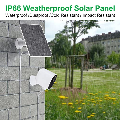 UYODM Solar Panel for Arlo Pro 3/Pro 4/Ultra/Ultra 2,Continuous Power Supply, IP66 Weatherproof (3PACK,White)