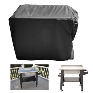 Youlvy Outdoor Grill Table Cover for Cuisinart CPT-194 Outdoor Stainless Steel Grill Prep Table, Waterproof Patio Prep Table Cover Grill Cart Cover All Season Protection