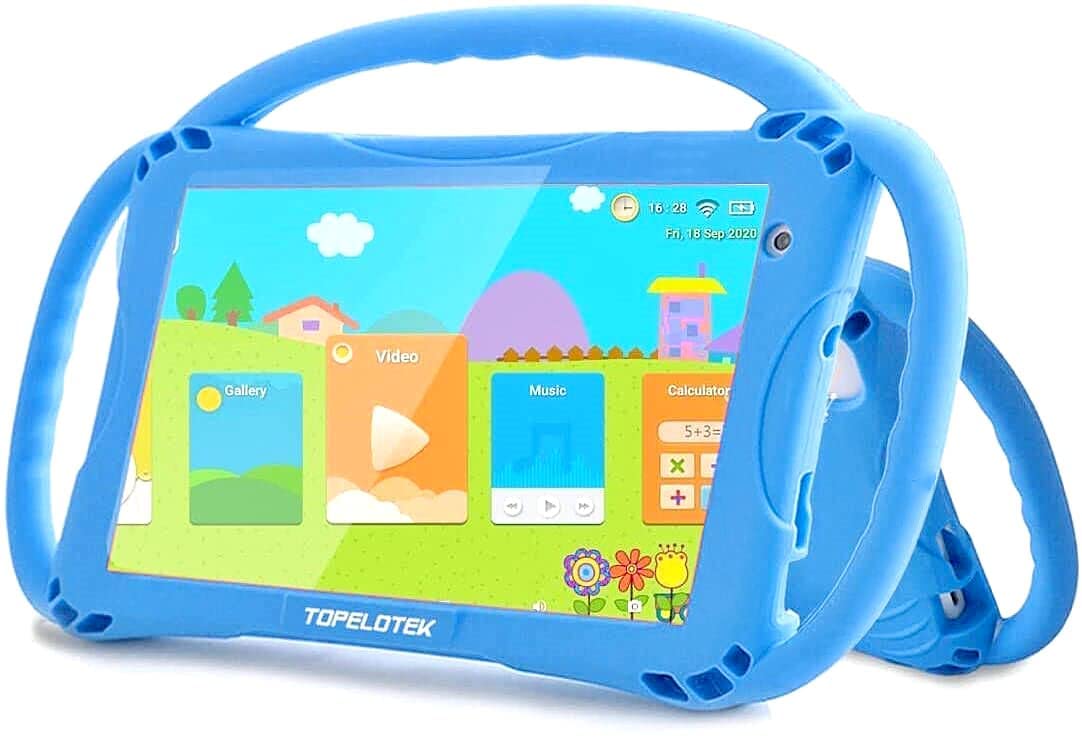 TOPELOTEK Kids Tablet 7 inch Toddler Tablet for Kids WiFi Android 10.0 32GB Kids Tablets Kids Learning Educational APP Pre-Installed YouTube Netflix Parental Control Kid-Proof Case (Blue)