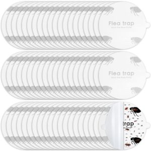 flea trap refill discs sticky traps fly trap refill glue board refills trap double layer adhesive nontoxic odorless pest control traps replacement sticky glue pads 7.1 inch for bugs flies (30 pcs)