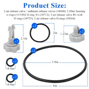 25004/2,500 Gallon Filter Pump Replacement Seals Kit Pack for Intex Pool Filter Pump (Includes 5 Combined Parts