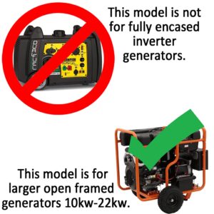 GenTent XL Generator Running Cover - Universal Kit (Standard, Grey) - for Larger Open Frame Generators