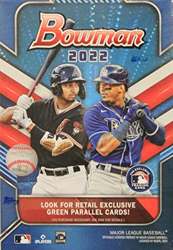 2022 Bowman Baseball Series Unopened Blaster Box Made By Topps Possible Prospects, Retail Exclusive Inserts and Autographs