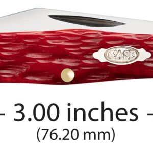 CASE XX 31959 Red Jigged Bone Handle Small Swell Center Jack, 6225 1/2 CS