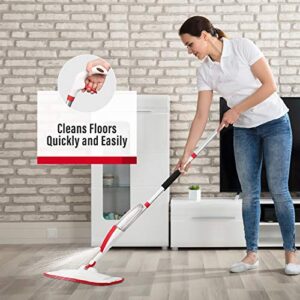 Mops for Floor Cleaning Wet Spray Mop with a Refillable Spray Bottle and 5 Washable Microfiber Pads Home or Commercial Use Dry Wet Flat Mop for Hardwood Laminate Wood Ceramic