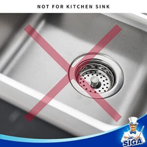 MR.SIGA Bathroom Sink Strainer, Utility, Slop, Bathtub Lavatory Sink Drain Strainer Hair Catcher, Stainless Steel Shower Drain Strainer, 3 Pack