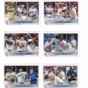 2022 Topps Baseball (Series 1) Stars of MLB Complete Insert Set (1-30) ***Plus 2022 Topps (Series 1) League Leader Set of (12) Cards!***