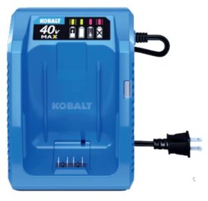 kobalt 40-volt power equipment battery rapid quick charger gen3