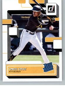 2022 donruss #80 oneil cruz rc rookie card pittsburgh pirates rated rookies official mlb pa baseball card in raw (nm or better) condition