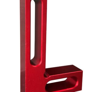 Lkonwee 90 Degree Mini Positioning Square, Small Pocket Right Angle Clamps Woodworking Carpenter Tool, Check Square on Carpenter Cutting Tools (Red)