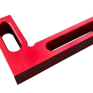 Lkonwee 90 Degree Mini Positioning Square, Small Pocket Right Angle Clamps Woodworking Carpenter Tool, Check Square on Carpenter Cutting Tools (Red)