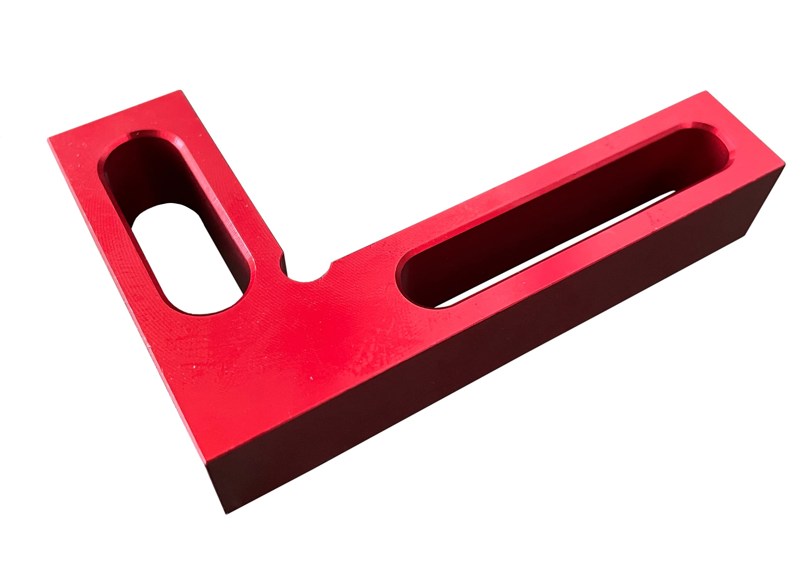 Lkonwee 90 Degree Mini Positioning Square, Small Pocket Right Angle Clamps Woodworking Carpenter Tool, Check Square on Carpenter Cutting Tools (Red)