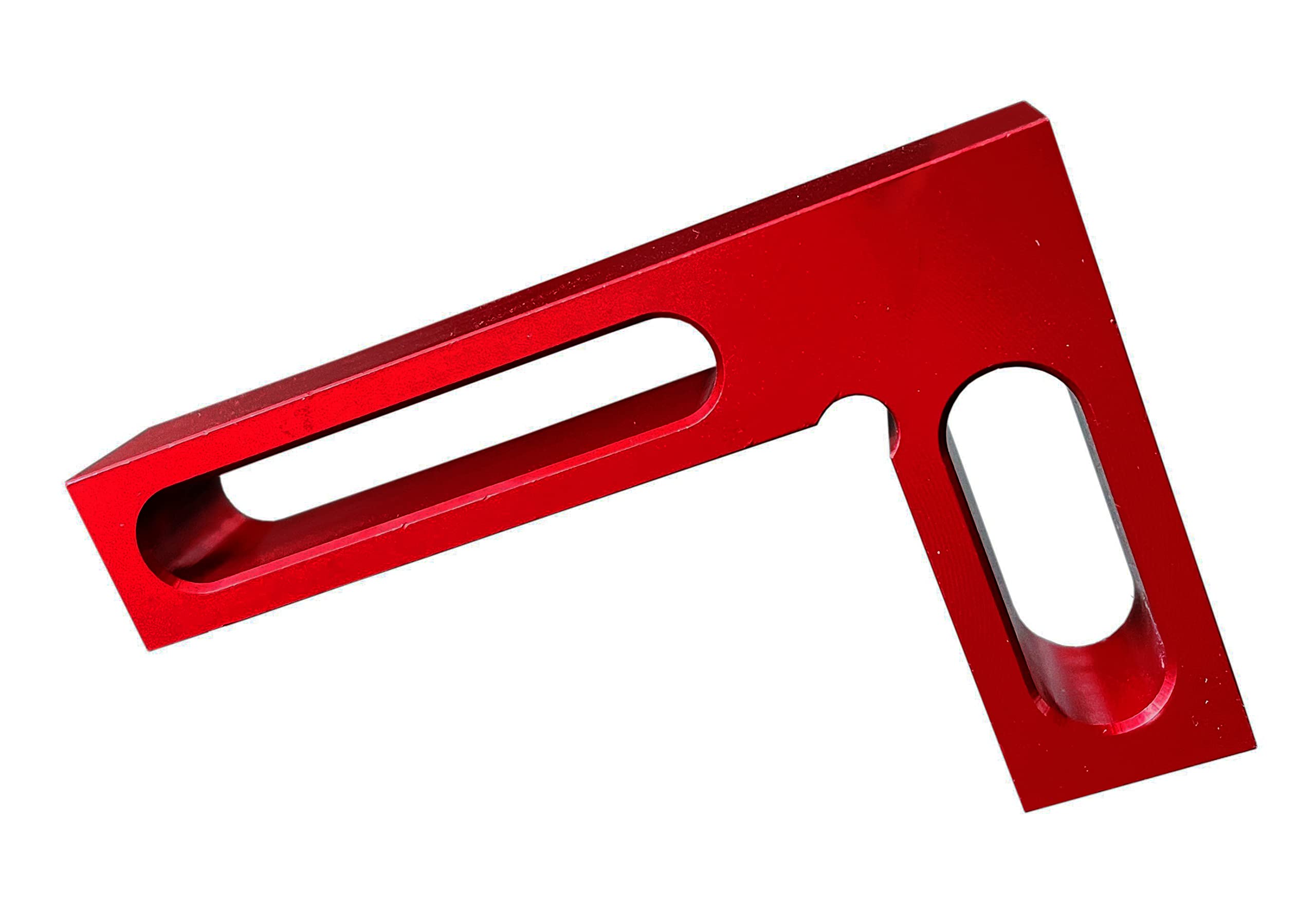 Lkonwee 90 Degree Mini Positioning Square, Small Pocket Right Angle Clamps Woodworking Carpenter Tool, Check Square on Carpenter Cutting Tools (Red)