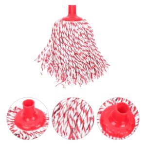 Household Pen Mandrel Industrial Cleaning Mop Heads Cedar Mop Replace Head Floor Mop Heads Mop Cloth Replacement Wet Damp Mop Head Mop Replacement Heads Set Earth Tones Plastic