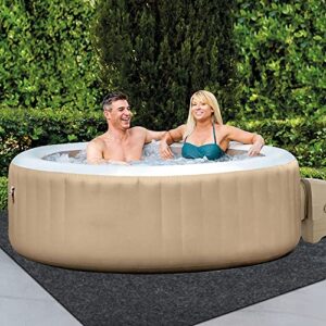 Hot Tubs Mat,Above-Ground Pool Protector Mat,Water-Absorbent Hot Tub Flooring Protector,Anti-Slip and Waterproof Backing, Protect The hot tubs from wear, Washable Home Equipment Mat.(72" x 74")