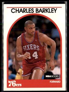 charles barkley card #110 1989 nba hoops 76ers