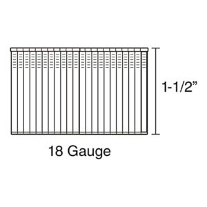 Freeman SSBN18-15 18-Gauge 1-1/2" Glue Collated Stainless Steel Brad Nails (1000 count)