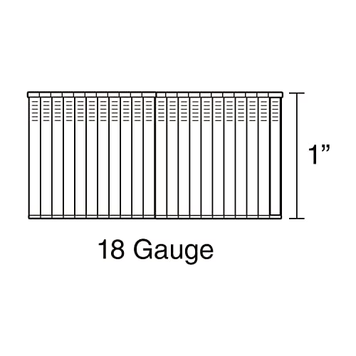 Freeman SSBN18-1 18-Gauge 1" Glue Collated Stainless Steel Brad Nails (1000 count)