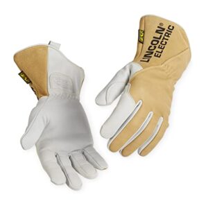 lincoln electric mx series premium tig gloves - medium - k5132-m, tan
