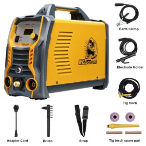 WEGOODLDER Tig Welder Welding Machine - 110/220V Dual Voltage Tig/Stick/Arc Welder 250 Amp Tig Welding Machine with Electrode Holder Work Clamp Torch