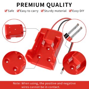 Battery Adapter for Milwaukee, Huazu 2 Pack Power Wheels Adapter for Milwaukee M18 Battery 18V, Power Tool Battery Connector 12 Gauge Robotics (DIY)