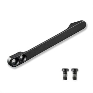 civivi titanium pocket clip with titanium screws, suitable for models listed on the product description t001b (black)