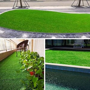 Artificial Grass Turf for Pet Dogs 3' x 5', FREADEM Fake Grass Lawn with Drain Holes, Indoor Outdoor Synthetic Grass Mat for Garden Gym Patio Balcony Playground Backyard, Height 0.8 Inch