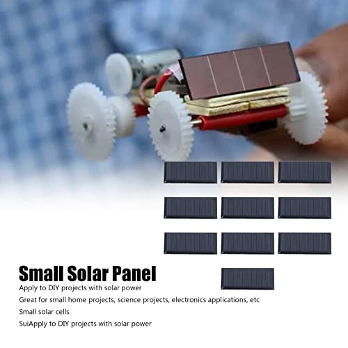 10pcs Small Solar Cell 0.15W 5V Mini Power Solar Cells Weather Resistant DIY Solar Panel Module for Science Projects Toy Light
