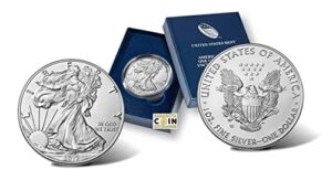 2017 w silver eagle 2017-w burnished silver eagle w mint mark in original packaging great collectors item $1 brilliant uncirculated us mint ms