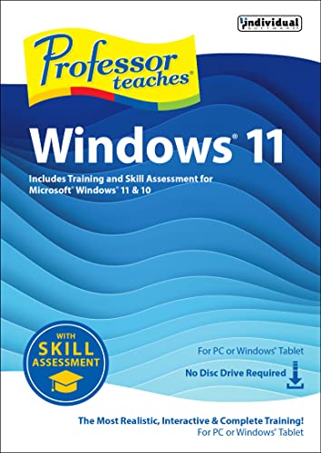 Professor Teaches Windows 11 With Skill Assessment [PC Download]