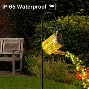 Outdoor Solar Watering Can Lights with holder, Solar Garden Lights, Metal Solar Lanterns Waterproof Garden Decor String Lights,Hanging Solar Lights for Yard Landscape,Pathway,Lawn,Patio,Walkway,Party
