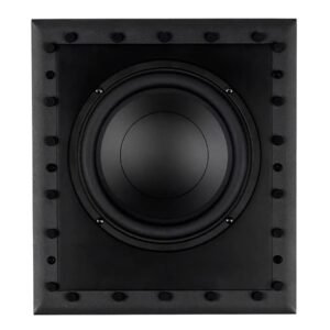 Monolith M-IWSUB8 8-Inch in-Wall Subwoofer - Passive, 4 Ohm Nominal Impedance, 91dB Sensitivity, Magnetic and Paintable Grille, Easy Install, for Home Theater System