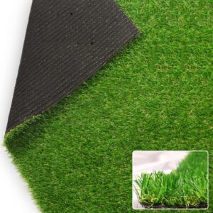 weidear 0.8 inch artificial grass, 4ft 11in x 8 ft realistic turf, indoor outdoor artificial synthetic grass rug, fake grass carpet patio mat for dogs pets/garden lawn landscape, customized