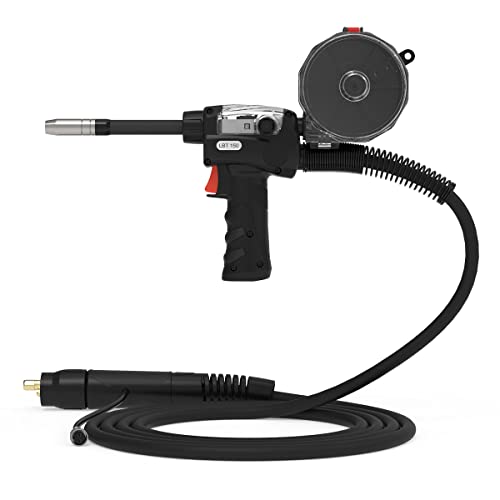 YESWELDER 150A Spool Gun LBT150, 10 FT Cable Fits YESWELDER MIG-250 PRO MIG-205DS YWM-211P,YWM-200 Mig Welder，European Connector Welder with 2-Pin Control Switch