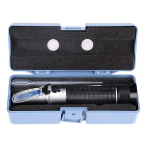 alcohol refractometer for spirit alcohol volume percent 0-80% measurement, hand refractometer alcohol content tester meter, for measuring sugar distilled beverages whiskey brandy wine